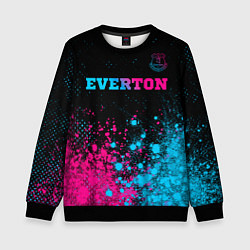 Свитшот детский Everton - neon gradient, цвет: 3D-черный