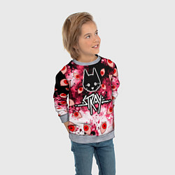 Свитшот детский STRAY HORROR, цвет: 3D-меланж — фото 2