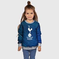 Свитшот детский Tottenham hotspur Соты абстракция, цвет: 3D-меланж — фото 2