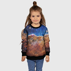 Свитшот детский Туманность Киля, цвет: 3D-черный — фото 2