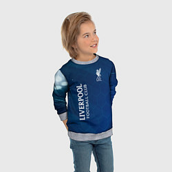 Свитшот детский Liverpool Соты Абстракция, цвет: 3D-меланж — фото 2