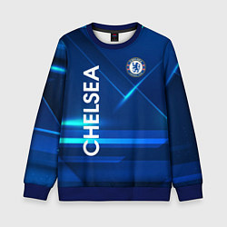 Свитшот детский Chelsea Синяя абстракция, цвет: 3D-синий