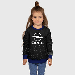 Свитшот детский Opel Абстракция кружочки, цвет: 3D-синий — фото 2