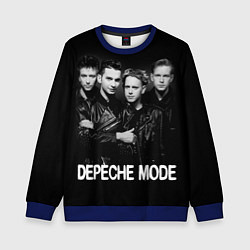 Свитшот детский Depeche Mode - black & white portrait, цвет: 3D-синий