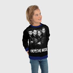 Свитшот детский Depeche Mode - black & white portrait, цвет: 3D-синий — фото 2