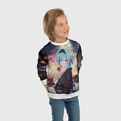 Свитшот детский Genshin Impact - Eula Inazuma, цвет: 3D-белый — фото 2