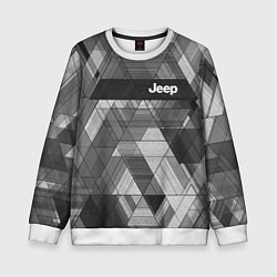 Свитшот детский Jeep - спорт, цвет: 3D-белый