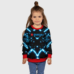 Свитшот детский Сузуки - абстракция, цвет: 3D-красный — фото 2