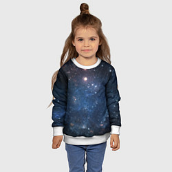 Свитшот детский Молчаливый космос, цвет: 3D-белый — фото 2