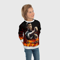 Свитшот детский ИП МАН - в огне, цвет: 3D-белый — фото 2