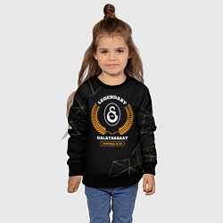 Свитшот детский Лого Galatasaray и надпись legendary football club, цвет: 3D-черный — фото 2