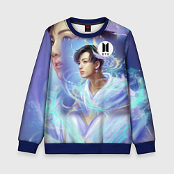 Свитшот детский BTS JK, цвет: 3D-синий
