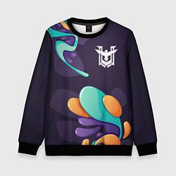 Детский свитшот Free Fire graffity splash