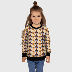 Свитшот детский Тарталья лицо МЕМ Genshin Impact, цвет: 3D-черный — фото 2