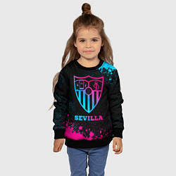 Свитшот детский Sevilla - neon gradient, цвет: 3D-черный — фото 2