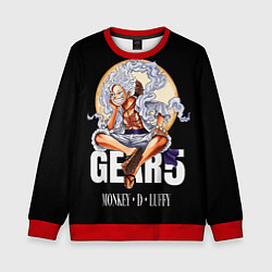 Свитшот детский Монки Д Луффи 5 гир - One Piece, цвет: 3D-красный