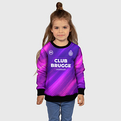 Свитшот детский Club Brugge legendary sport grunge, цвет: 3D-черный — фото 2