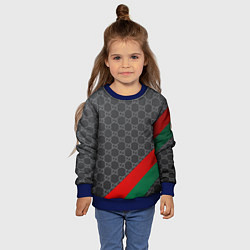 Свитшот детский В стиле gucci, цвет: 3D-синий — фото 2