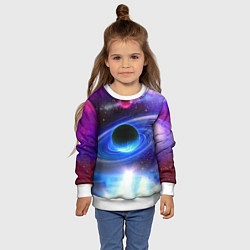 Свитшот детский Центр галактики, цвет: 3D-белый — фото 2