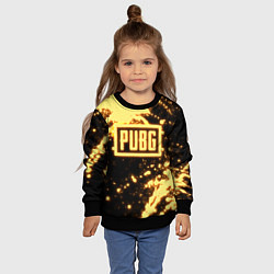 Свитшот детский PUBG neon, цвет: 3D-черный — фото 2