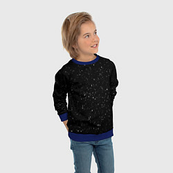 Свитшот детский Космический Снег, цвет: 3D-синий — фото 2