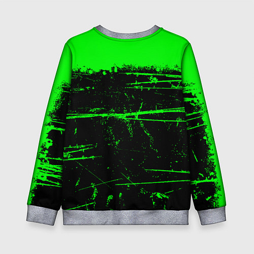Детский свитшот Monster energy green neon / 3D-Меланж – фото 2