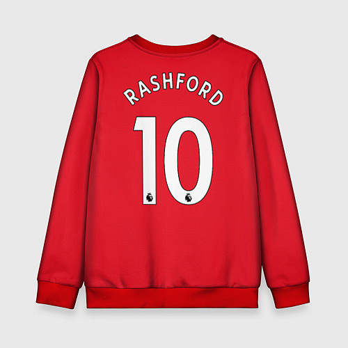 Детский свитшот Rashford Манчестер Юнайтед форма 20222023 / 3D-Красный – фото 2