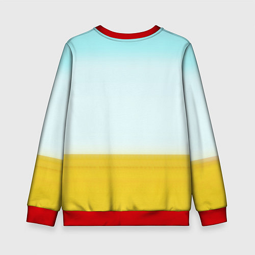 Детский свитшот Остров сокровищ - персонажи / 3D-Красный – фото 2