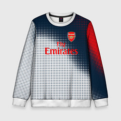 Свитшот детский Arsenal logo абстракция, цвет: 3D-белый
