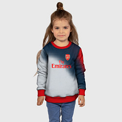 Свитшот детский Arsenal logo абстракция, цвет: 3D-красный — фото 2