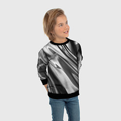 Свитшот детский Объёмный сатин - текстура, цвет: 3D-черный — фото 2