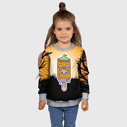 Свитшот детский Тыквенное мороженое, цвет: 3D-меланж — фото 2