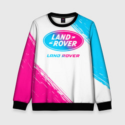 Детский свитшот Land Rover neon gradient style