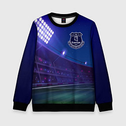 Свитшот детский Everton ночное поле, цвет: 3D-черный