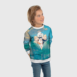 Свитшот детский Паймон в примогеме, цвет: 3D-белый — фото 2