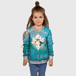 Свитшот детский Паймон в примогеме, цвет: 3D-меланж — фото 2