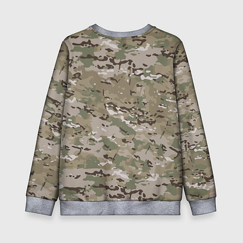 Детский свитшот Мультикам камуфляж / 3D-Меланж – фото 2
