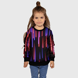 Свитшот детский Метеоритный дождь, цвет: 3D-черный — фото 2