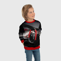 Свитшот детский Ситроен - салон - Steering wheel, цвет: 3D-красный — фото 2