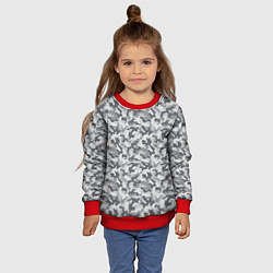 Свитшот детский Камуфляж М-21 серый, цвет: 3D-красный — фото 2