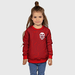 Свитшот детский Valencia отпечатки, цвет: 3D-красный — фото 2