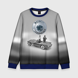 Свитшот детский Buick Wildcat - cabriolet - Retro, цвет: 3D-синий