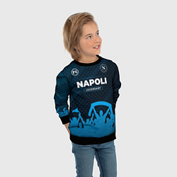 Свитшот детский Napoli legendary форма фанатов, цвет: 3D-черный — фото 2