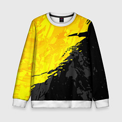 Свитшот детский Black and yellow, цвет: 3D-белый