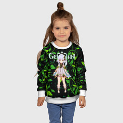 Свитшот детский Нахида дендро архонт, цвет: 3D-белый — фото 2