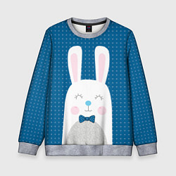 Свитшот детский Мистер кролик, цвет: 3D-меланж