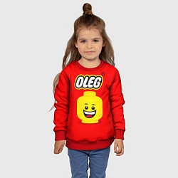 Свитшот детский Олег Lego, цвет: 3D-красный — фото 2