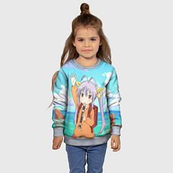 Свитшот детский Рэнгэ Мияучи - Деревенская глубинка, цвет: 3D-меланж — фото 2