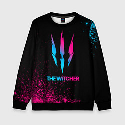 Свитшот детский The Witcher - neon gradient, цвет: 3D-черный
