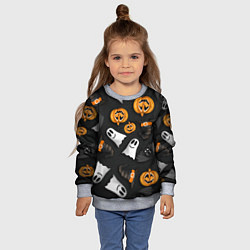 Свитшот детский Halloween 31 окт, цвет: 3D-меланж — фото 2